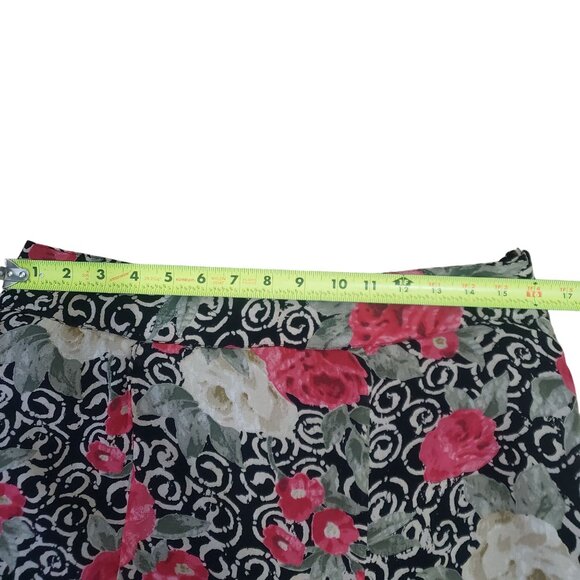 Vintage 90s JM Collection Womens Petite Floral Maxi Skirt Size 12 Fairy Grunge - Picture 8 of 8
